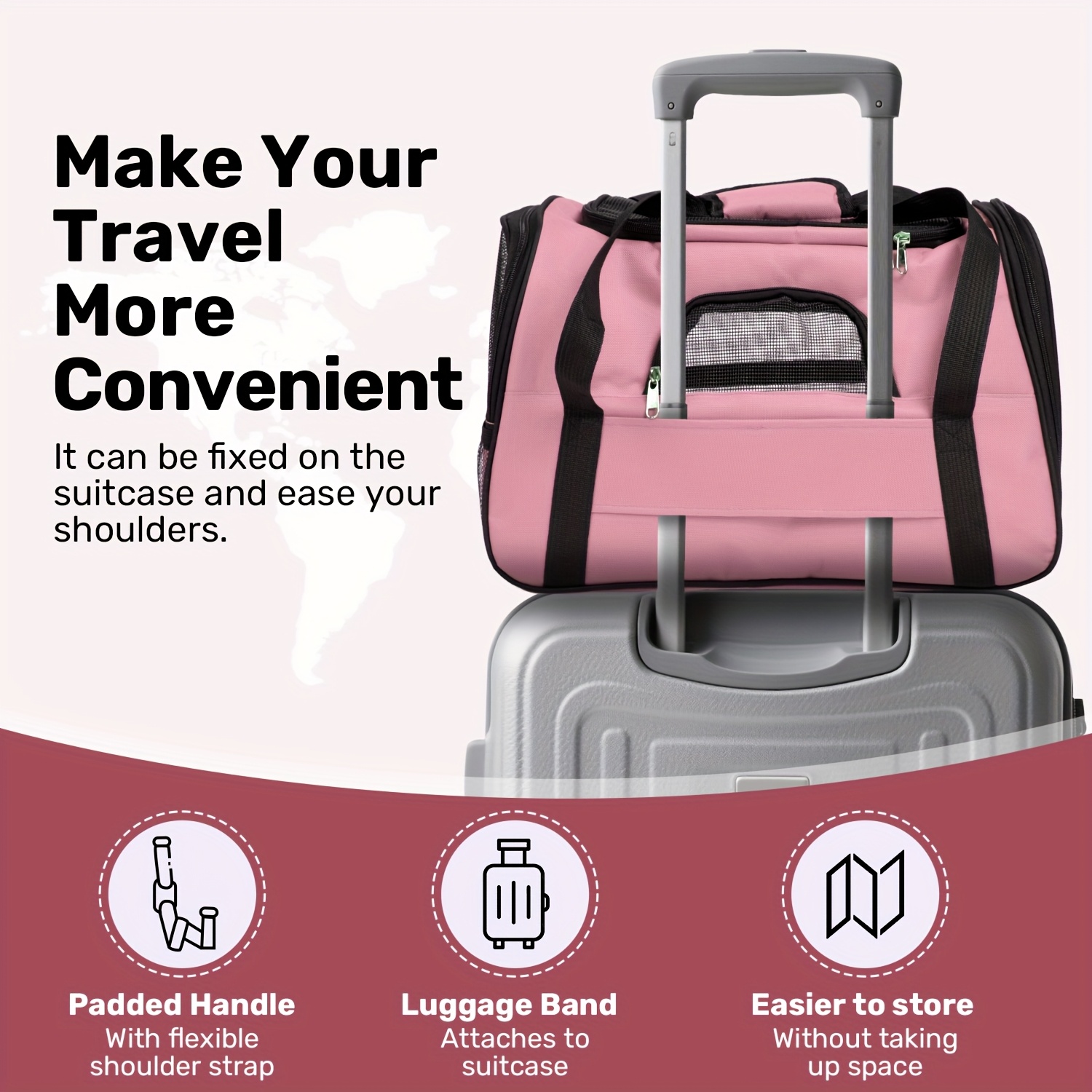 cat carriers for cats secure zipper anti escape   backpack   ventilated foldable   travel bag car airline approved collapsible cage with breathable design