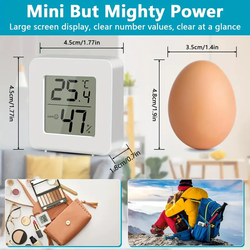 Mini Hygrometer Humidity Meter,Small Digital Thermometer Mini Hygrometer Humidity Meter,Small Digital Thermometer