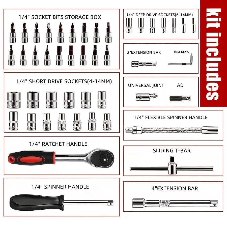899/52pcs Professional Tool Set | Multi Functional Toolbox, Portable Design, Chrome Vanadium Steel Material, Suitable for Home And Car Maintenance, Ideal Choice for Enthusiasts And Professionals, Gift for Friends, Local Transportation