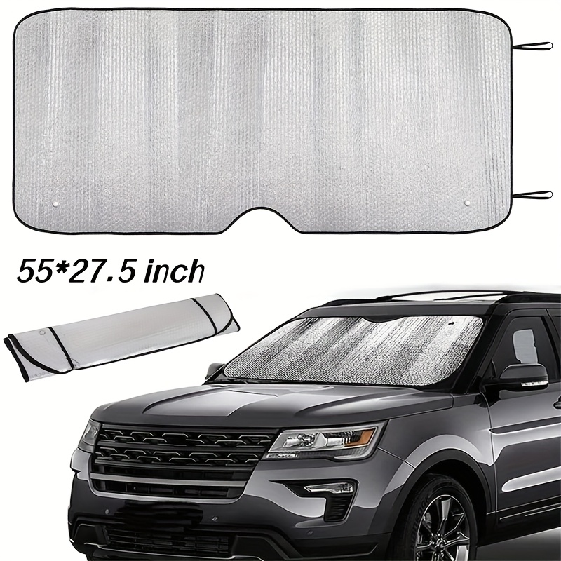 TEMU Car Windshield Sun Shade - Thickened Uv Blocking Automotive Sunshades - 2025 Upgrade Heat & Light - Proof Sun Visor Car Cool - Universal Fit