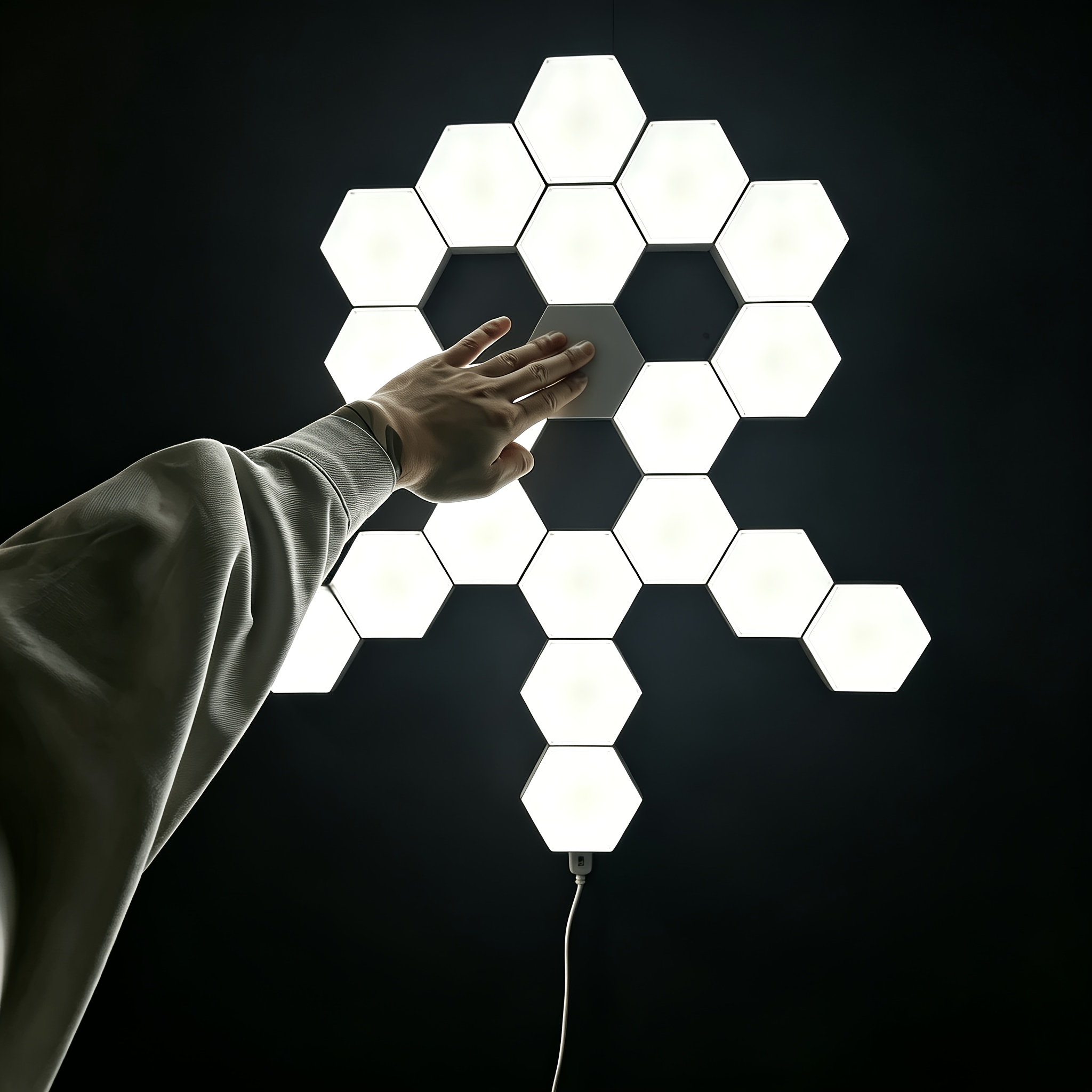 Smart LED Hexagonal Touch Light, DIY Splicing Light