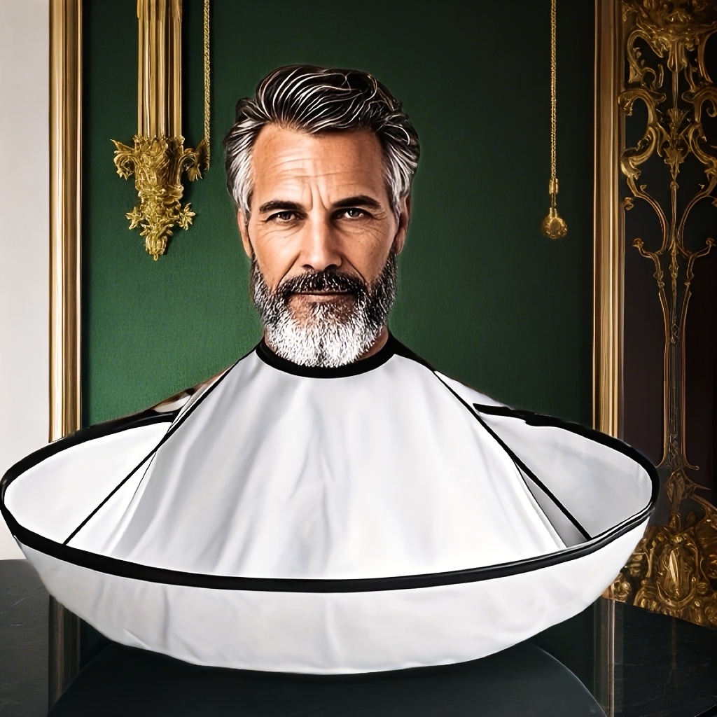 TEMU 1pc Hair Stylist Professional Hair Cape, Adjustable Neckline Closure Design, Umbrella Shape Durable Hair Apron, Easy To Clean And Collect Broken