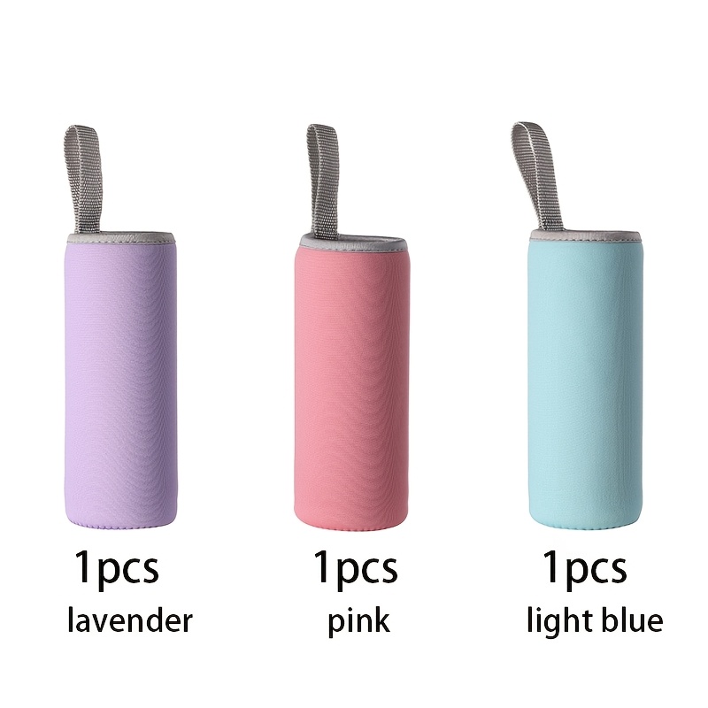 TEMU 3pcs Of Multi-colored 550ml Minimalist Portable Water Bottle Sleeve Water Bottle Protective Cover Fitness Outdoor Outdoor Leisure Sports Cup