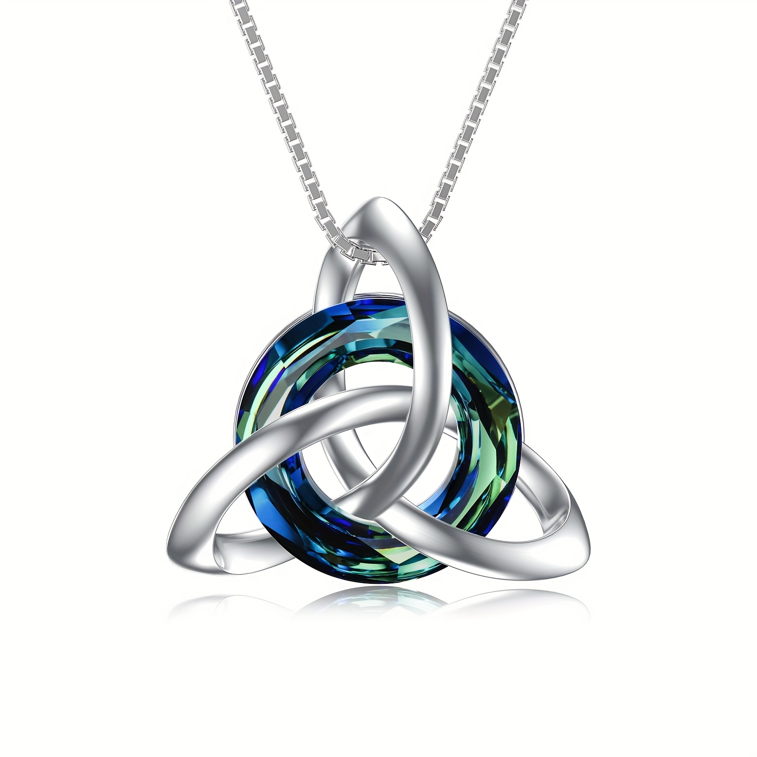 Image of Celtic Necklace For Women Celtic Necklace For Women Sterling Silver Celtic Knot Irish Jewelry Gifts For Ireland Birthday Gifts