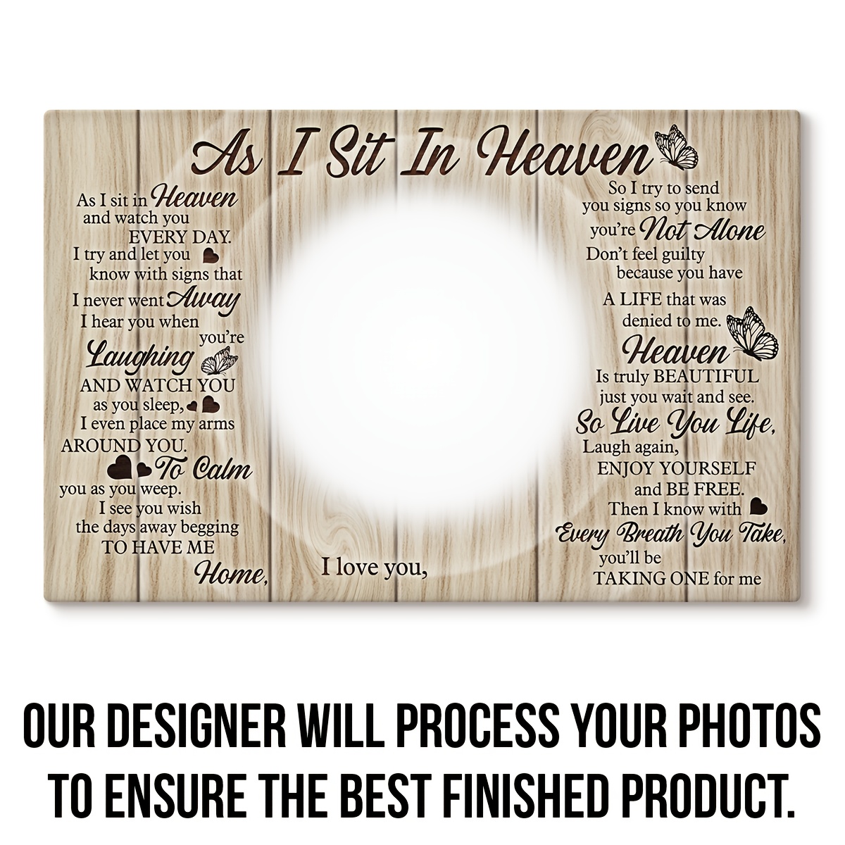 TEMU 2d Flat, You Canvas - Customize Canvas For Wife - Gift For Sympathy Father - - Loss Of Mother - Memorial In Heaven Canvas