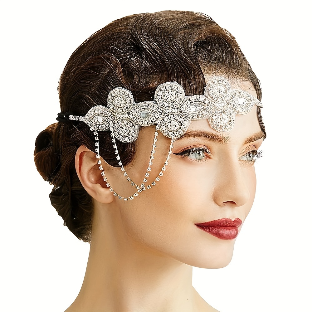 

1920s Flapper Headpiece Headband Flapper Accessories Great Headband Chain For Women Vintage Hair Accessory