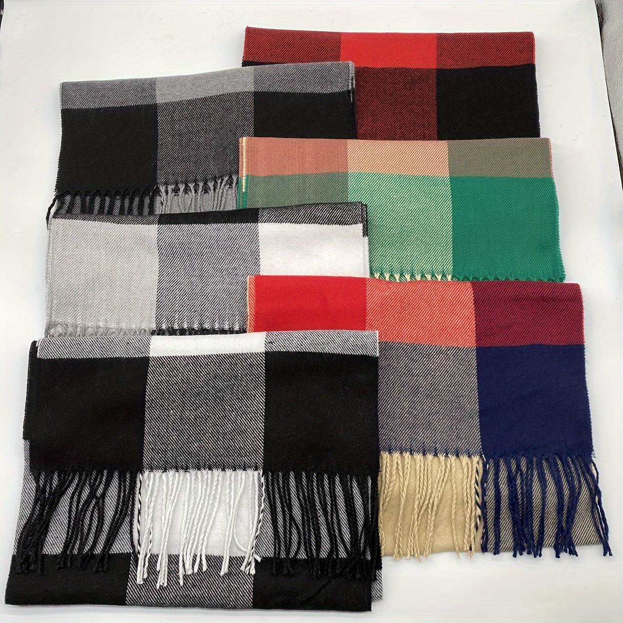 Men's Autumn Winter Warm Scarf, British Style Long Neck Scarf