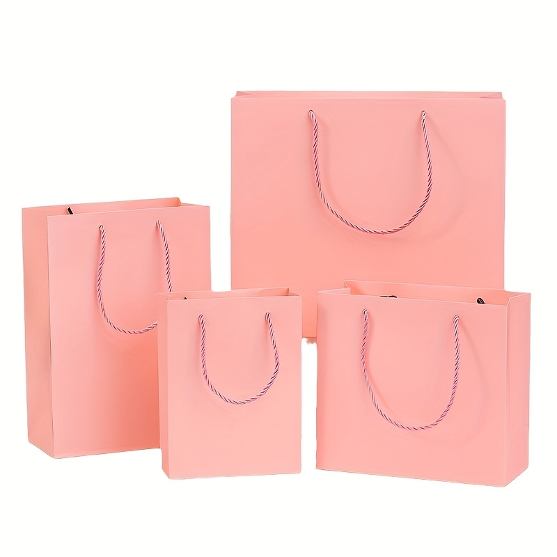 Gift for Her/Him 50pcs Pink White Cardboard Bags