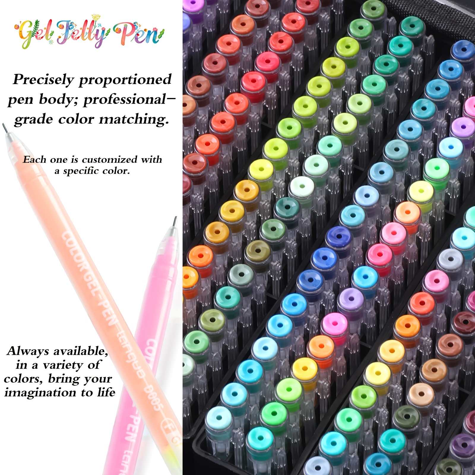 LANGUO 252-Color Gel Pen Set for Journaling and Drawing