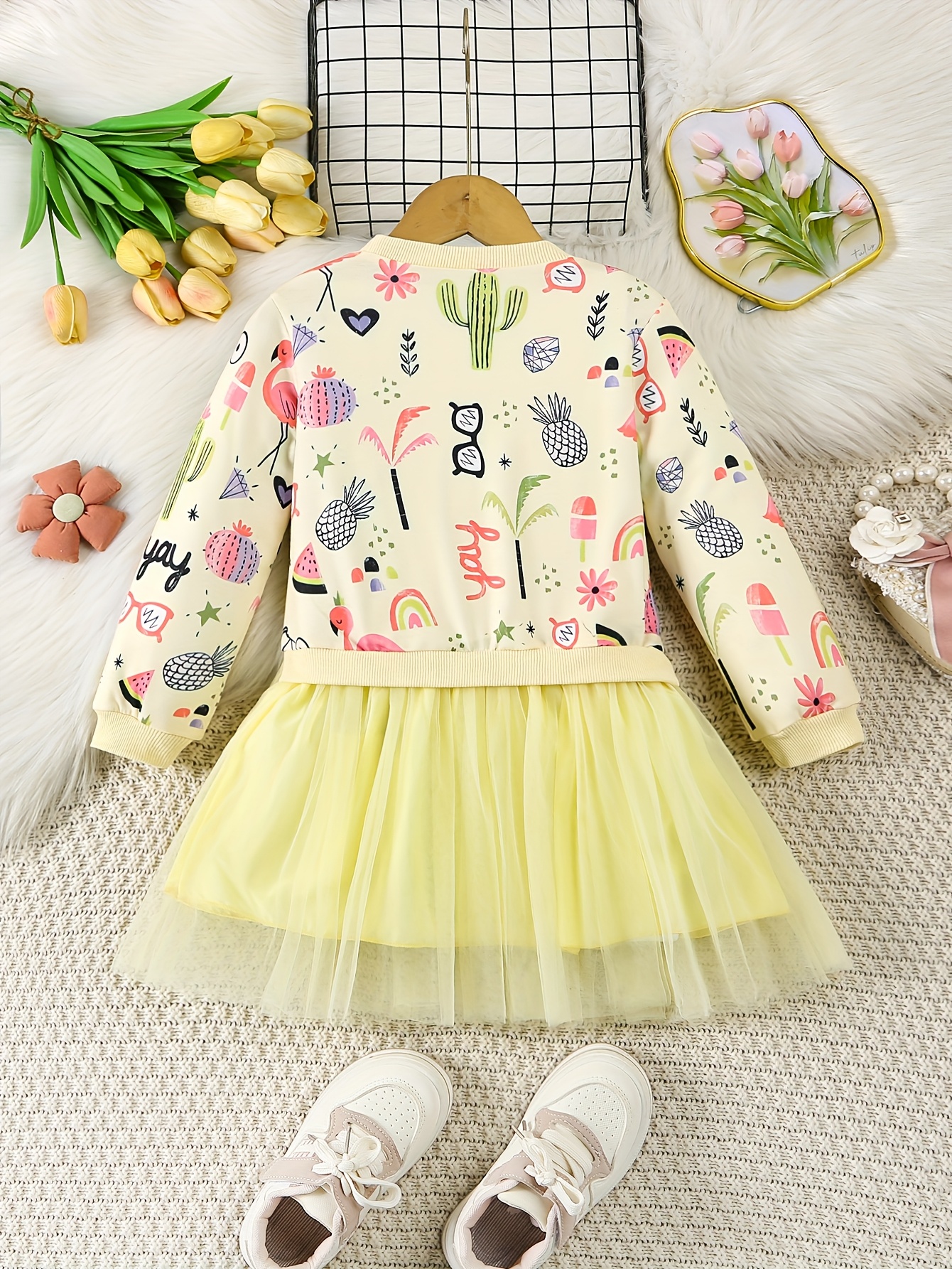 kleid reichem flamingo rainbow ananas wassermelonen kaktus - Temu Austria
