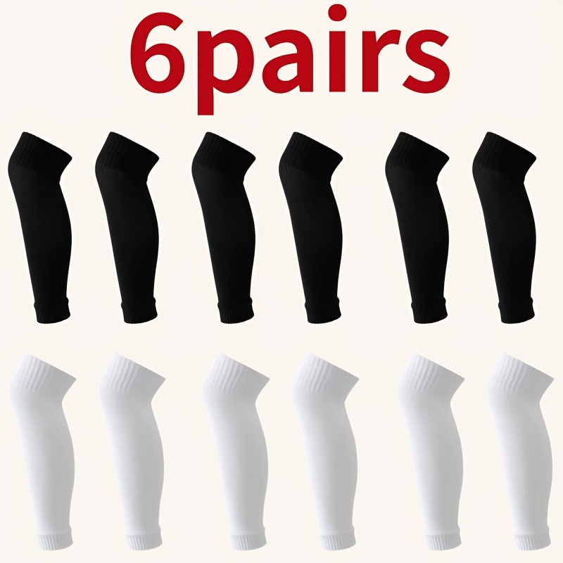 TEMU 6 Calzini Sportivi da Calcio Unisex/Inghietti Antiscivolo in Silicone/ in Spugna Spessi/Assorbi-Sudore Calze alla Caviglia/ alla