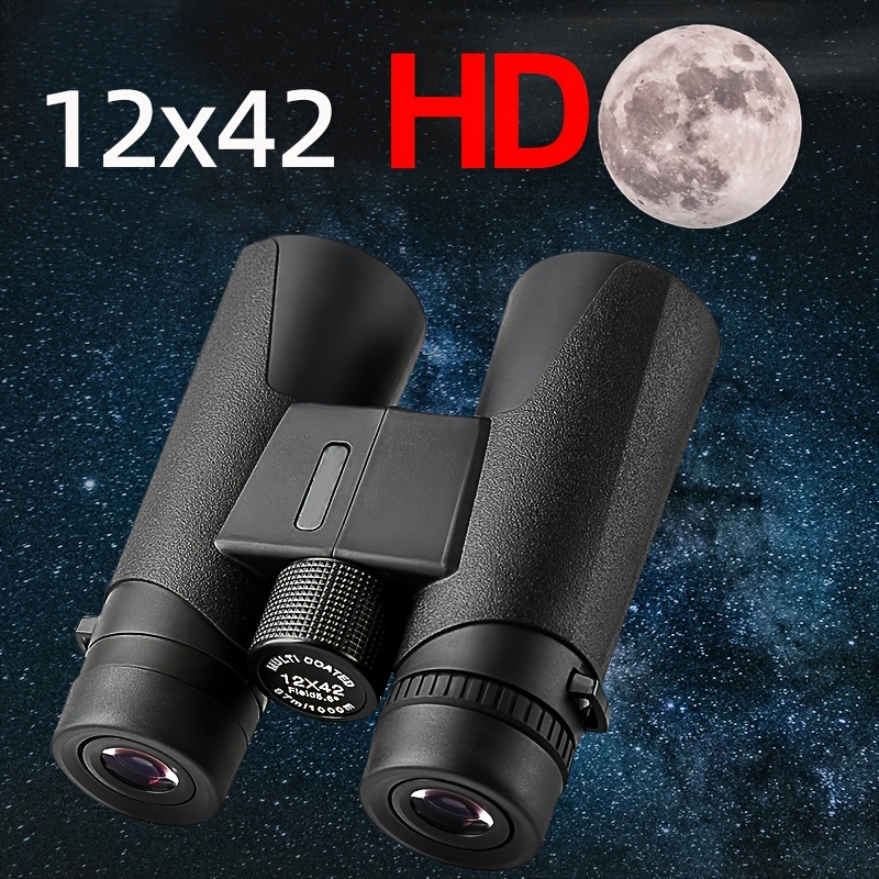 Prismáticos HD de 10 x 50 para adultos, visión grande, binoculares de alta  potencia con visión nocturna con poca luz, binoculares antiniebla e