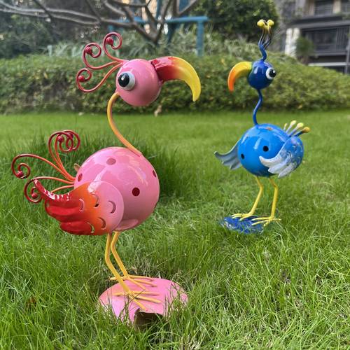 metal flamingo ornament