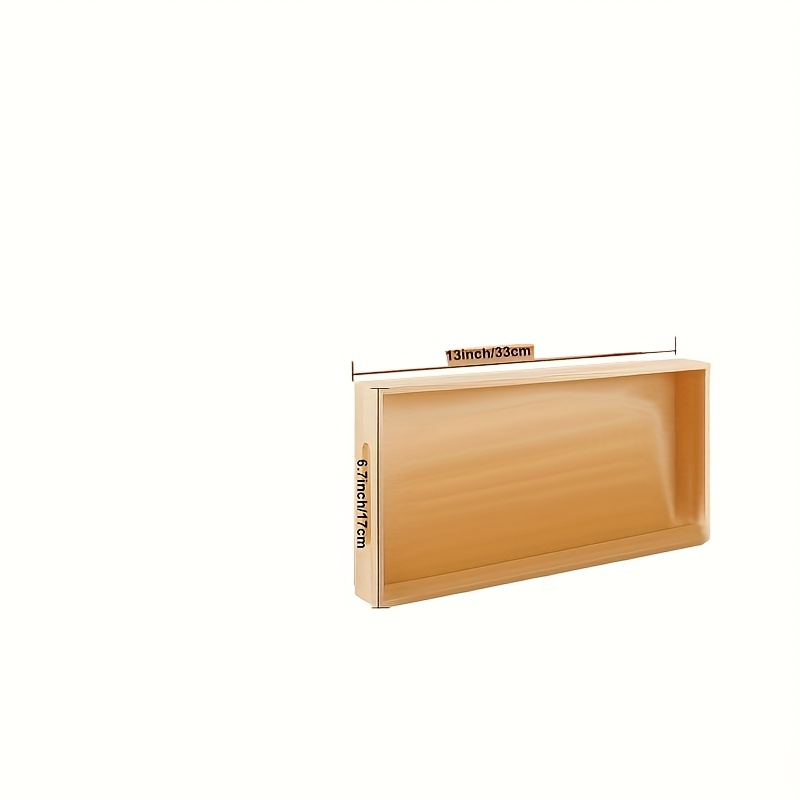 Image of 1pc Creative Hobbies Wooden Serving Trays - Of Trays With Cut-out Handles For Crafts, Serving (non-food Contact)