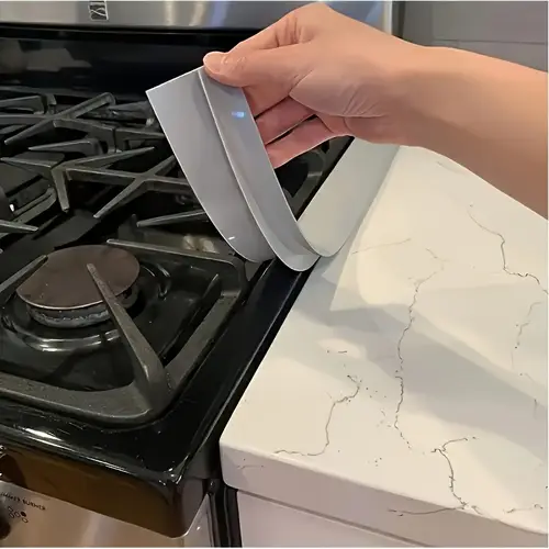 2pcs heat resistant stove cover 2pcs silica gel stove cover strip heat resistant silica gel stove counter protection cabinet filler seals between kitchen cabinet and table easy to clean