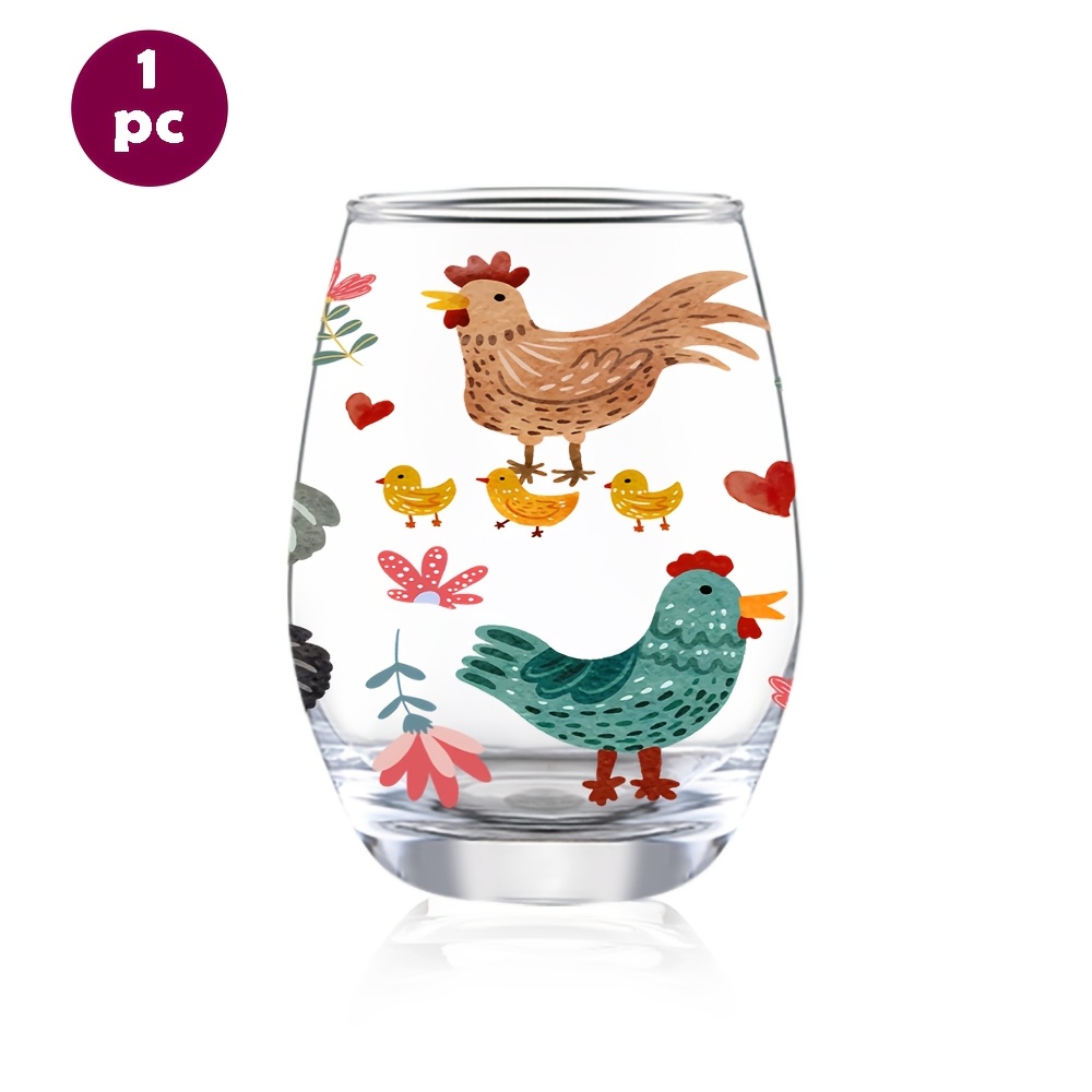 TEMU 1pc/12oz/350ml/stemless Wine Glasses,champagne And Whisky Glass,party Cups For Indoor Outdoor Perfect For Home Office Bar Weddings And Toasts,