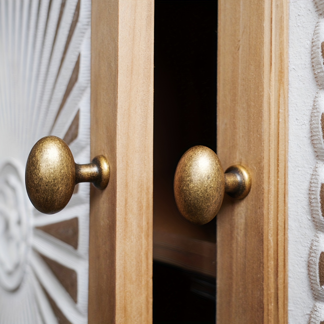4pcs 1 4 inch oval antique bronze alloy cabinet knobs - Temu Italy
