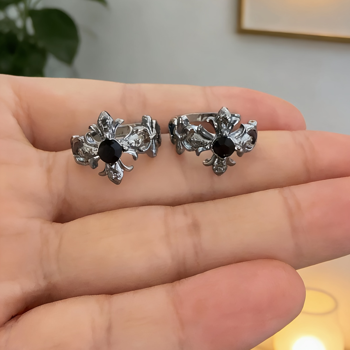 TEMU Pendientes de clip ajustables para mujer, no requieren perforación. Elegantes pendientes de clip vintage, adecuados para uso diario, fiestas y