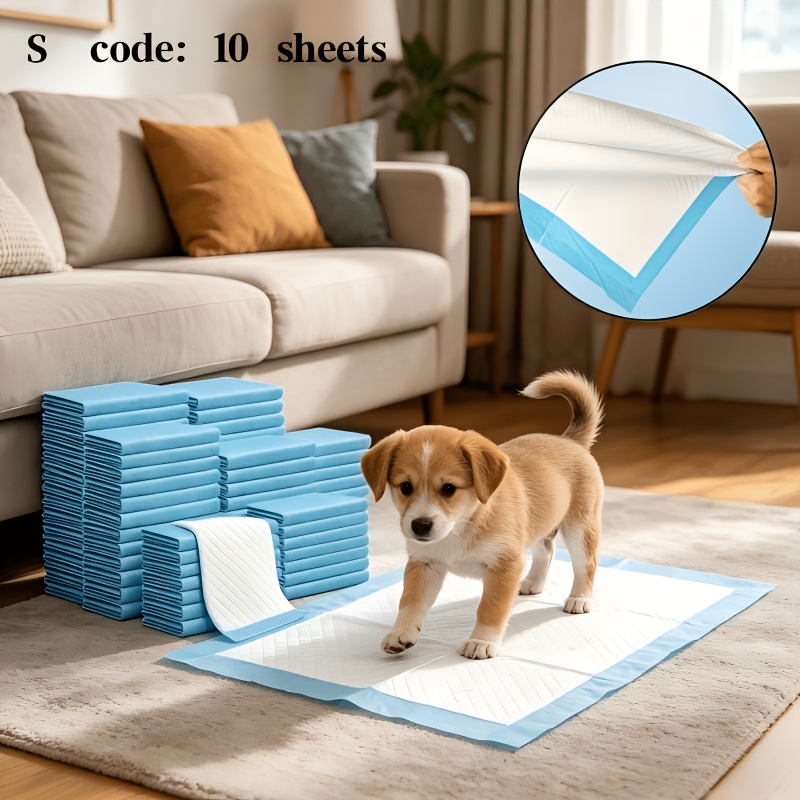 TEMU 10-pack Disposable Puppy Training Pads, Upgraded Super Absorbent Dog Pee Pads, 18