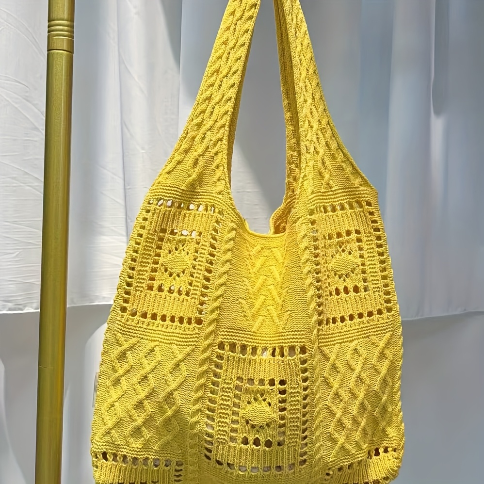 E-shop Stylische, hochwertige Tragetasche mit großem Fassungsvermögen, mit einem hohlen Design in Waldstil, koreanische Version, lässige und