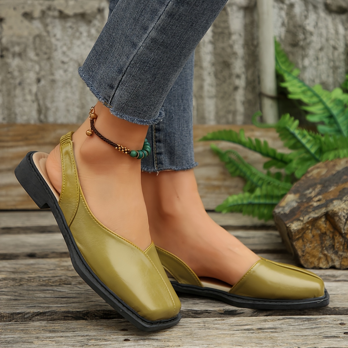 slim fit dress slacks Olive Suede - Slip On Shoes for Women main image 0