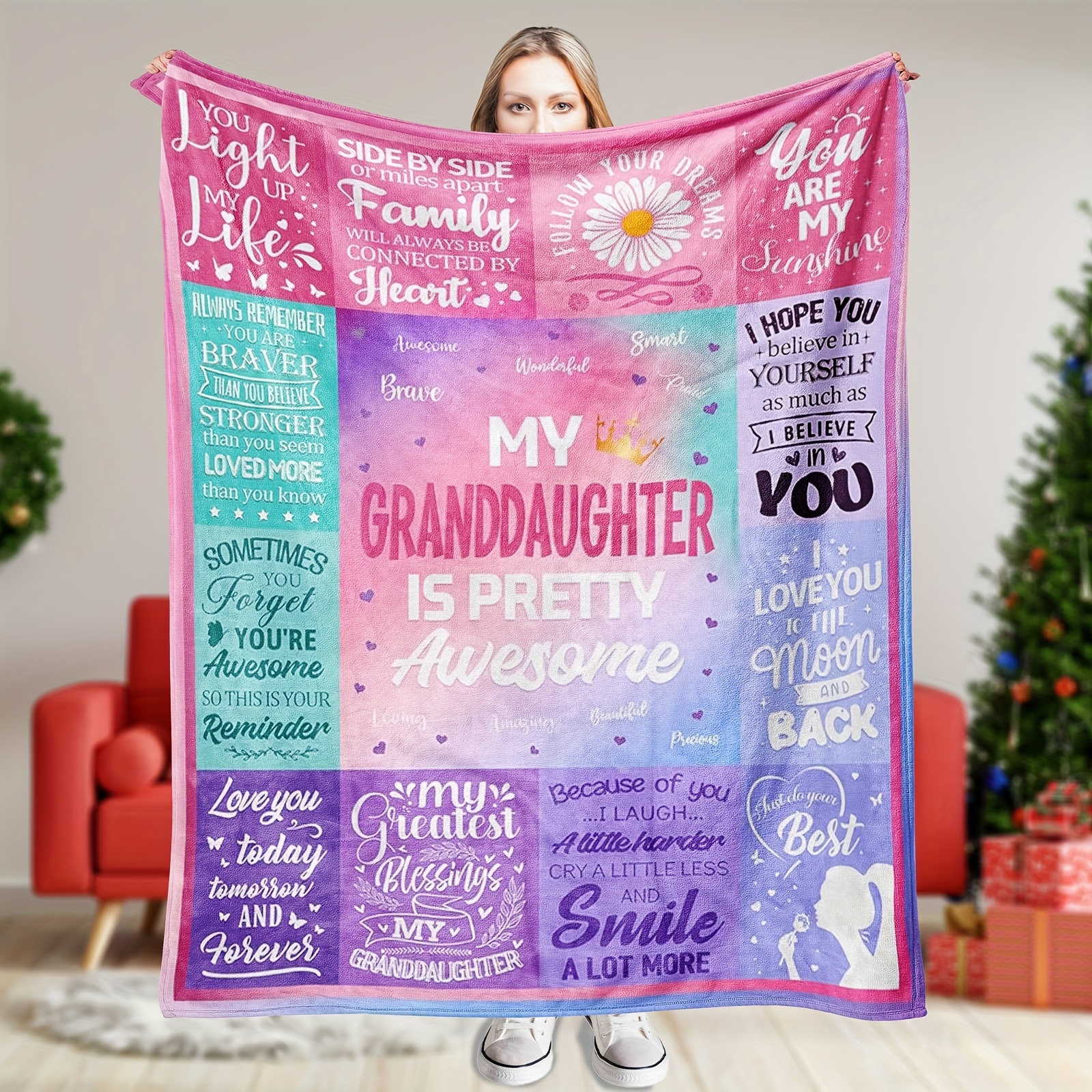 

Granddaughter Gifts , Granddaughter Gifts Blanket, Gifts For Granddaughter, Great Granddaughter Gifts, Granddaughter Gifts From Nana, Birthday Gifts For Granddaughter Throw Blanket