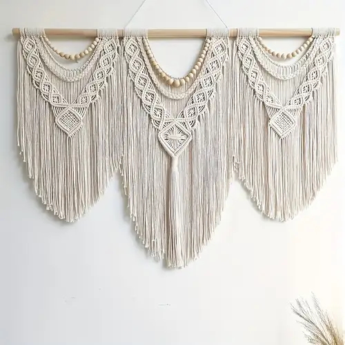 tantería tejida a mano de tilo bohemio para colgar en la pared, adecuada para libros, macetas, aceit encial y otros adornos, perfecta para la decoración de la sala de tar, el dormitorio o tantería tejida a mano de tilo bohemio para colgar en la pared, adecuada para libros, macetas, aceit encial y otros adornos, perfecta para la decoración de la sala de tar, el dormitorio o