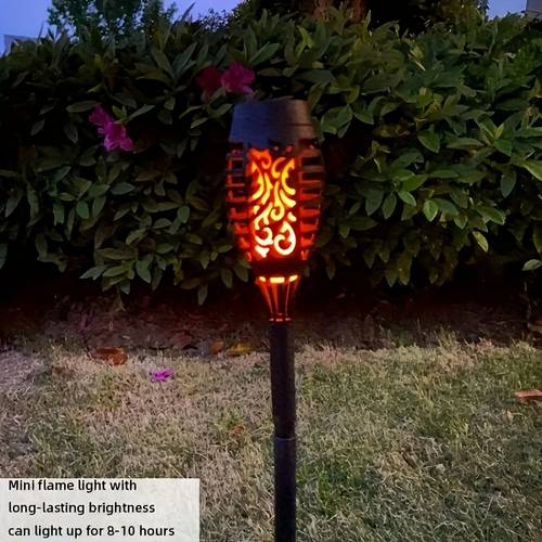 10 pack realistic flickering flame solar lights outdoor durable solar powered garden decor with automatic dusk to photocell technology for patio landscaping backyard ambiance construction landscape lighting landscape designers