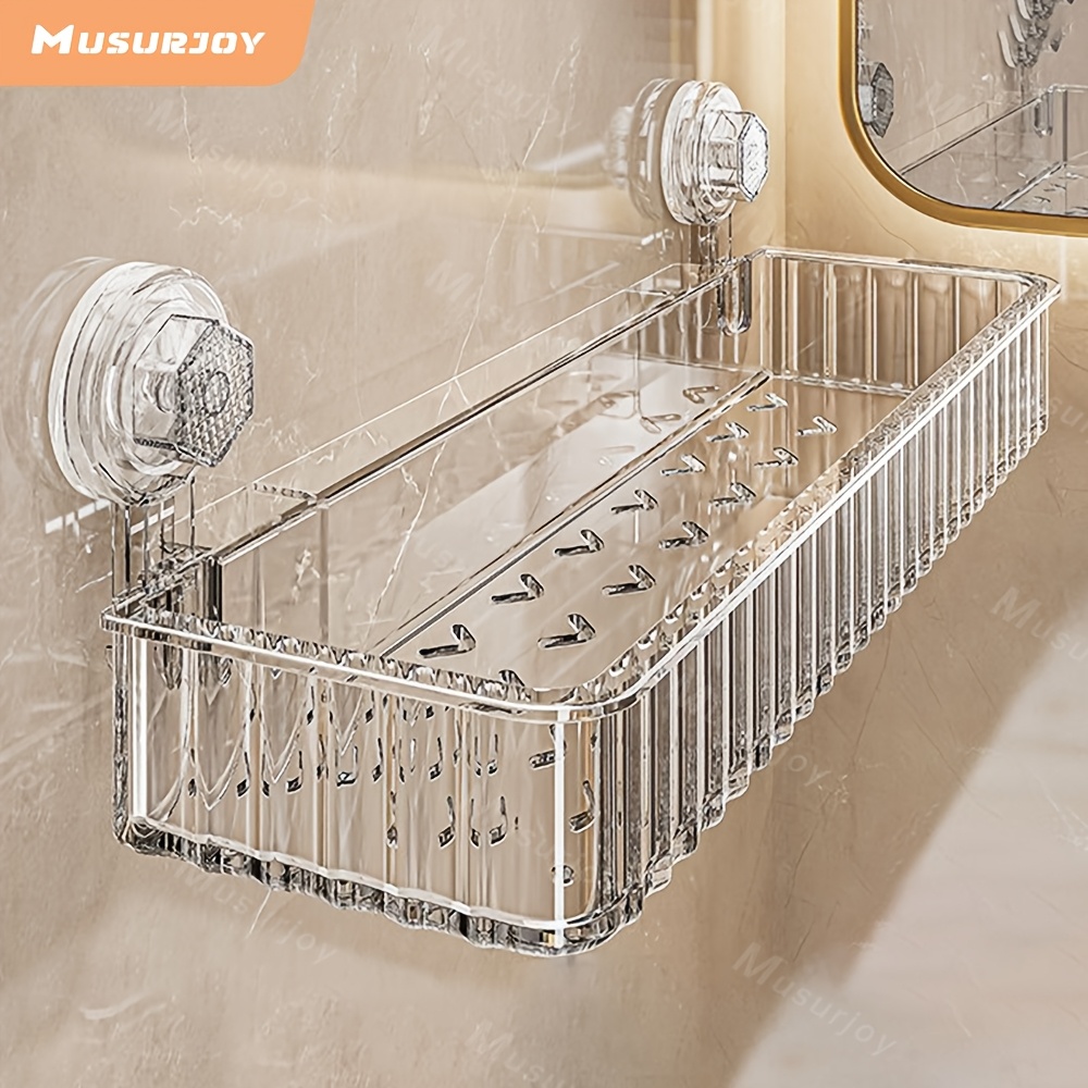 

Musurjoy Suction Cup Bathroom , -mounted No-drill , , 1pc, For Cosmetic Organizer, Christmas Decor, Bathroom