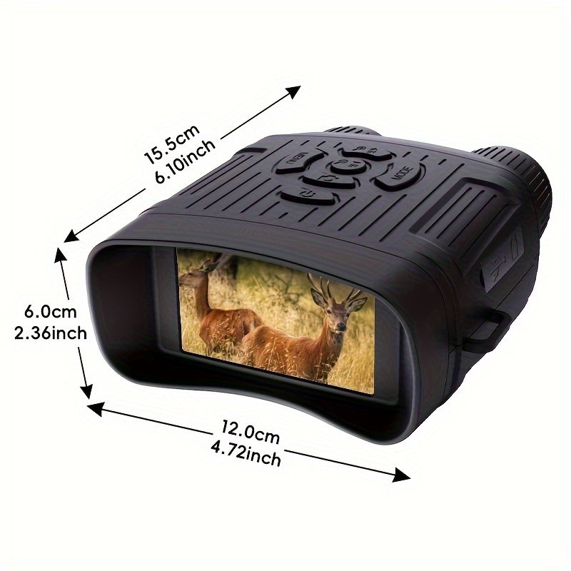 2 7k for adult infrared night binoculars 3 0 inch large screen 5 zoom 32g card for saving photos and videos for camping hunting and safety details 5