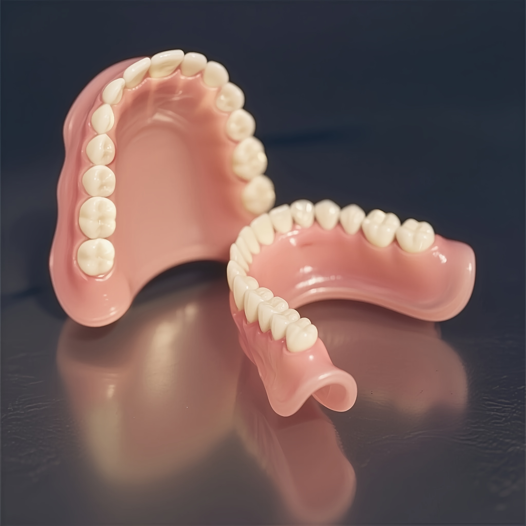 comfortable adjustable diy denture set 4pcs   and lower teeth with storage box and tweezers   veneer   a professional   accessory suitable for banquets   from local warehouse