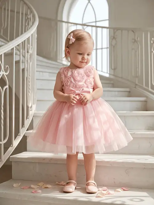 newborn formal dress Baby Girl Lace Set, 4 Pieces Outfit for Special Occasions (US, Age, 0 Months, Pink, Ivory, Pearl.): Clothing, Shoes & Jewelry This dress is not just an outfit Baby Formal Outfits Baby