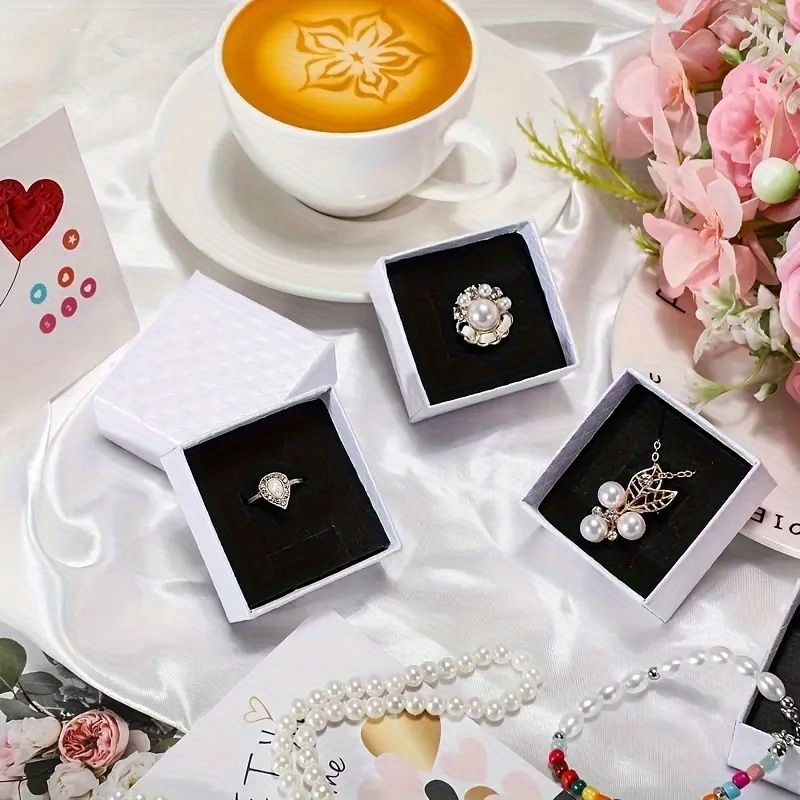 4/6/8/15pcs Square Jewelry Gift Box for Valentine's Day