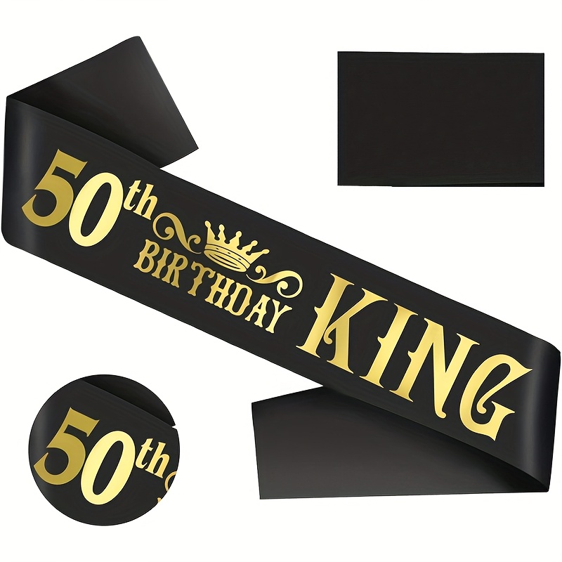 

1pc 50th Birthday , Novelty Black And Men's Party Accessory, Large Size (89.9 X 9.5 Cm), Ideal For Men's 50th Birthday Gift, Creative & Fun, Suitable For All , No Electricity Or Battery Needed