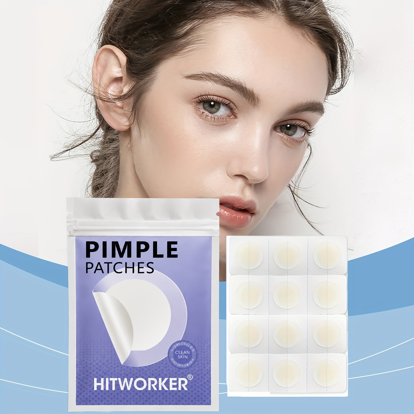 Image of 48pcs Fragrance-free Oil-free Dark For Types, -free, Alcohol-free, Deep Cleaning Of Pores And Blemishes. Skin Care Patch Perfect For Travel And Everyday Use!