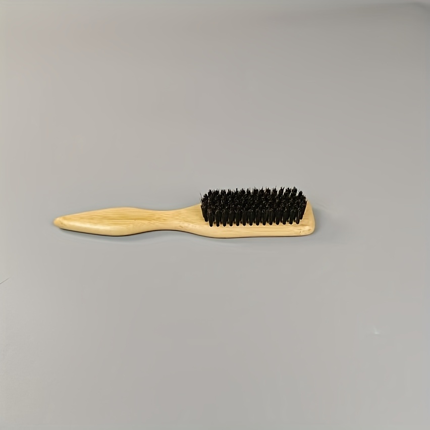 Thickened Nanbamboo Handle Pointed-tip Bristle Hair Styling Comb, Hair Styling Tool Hair Brush, Detangling Long Hair Bamboo Wood Comb, Beard Comb Beard Brush