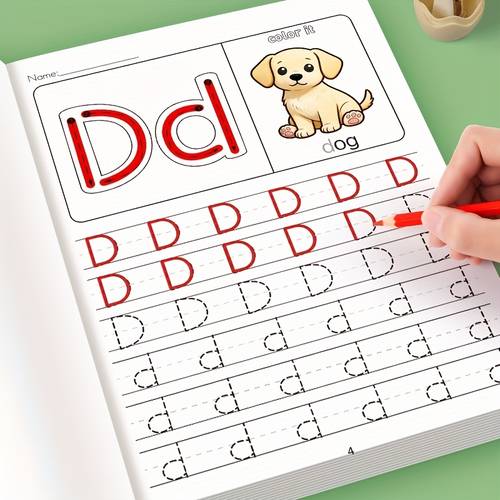 large print 32 page a z tracing book interactive abc writing practice pad coloring and lowercase letters pinyin practice suitable 3 home education and classroom supplies easter christmas gift birthday present