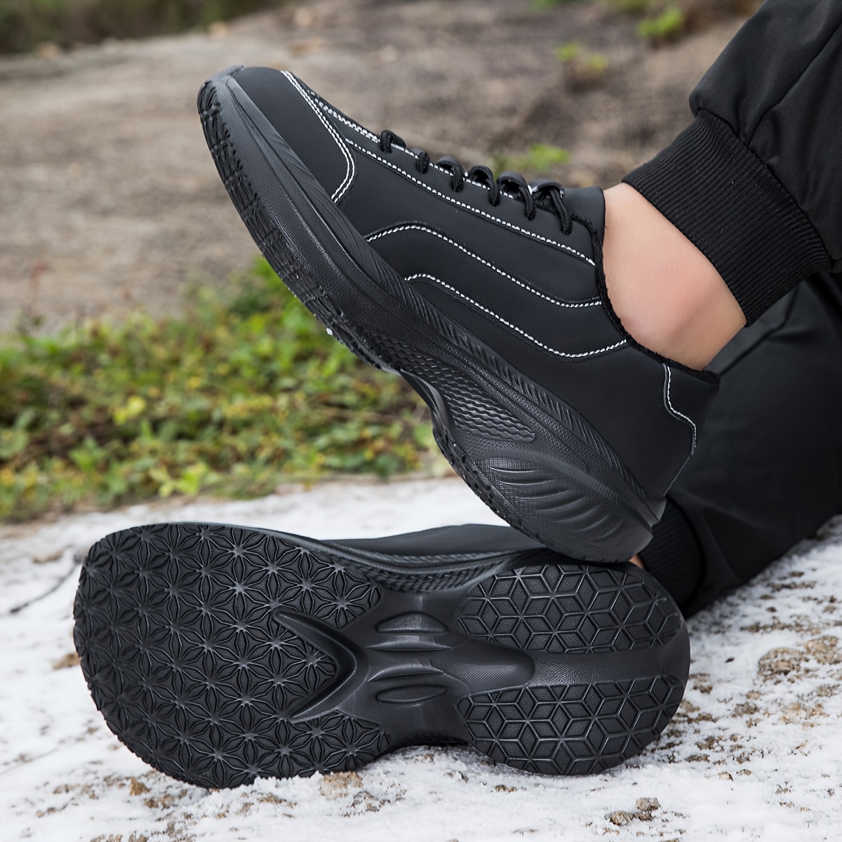 Men's Thickened Wide Toe Casual Shoes for Winter