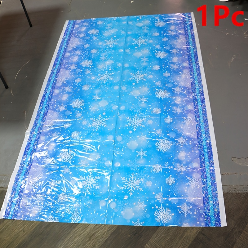 TEMU Halloween, Christmas, 1 Snowflake Tablecloth, Wedding Decorations, Summer Decoration, Decor For Outside, Decor