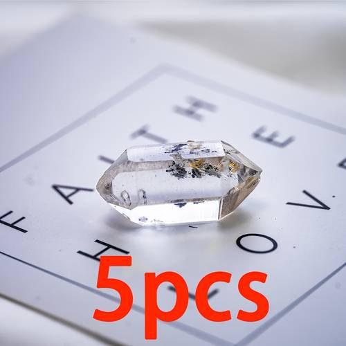 genuine diamond points 5pcs set double terminated single terminated stone for display shelf accent thoughtful present for