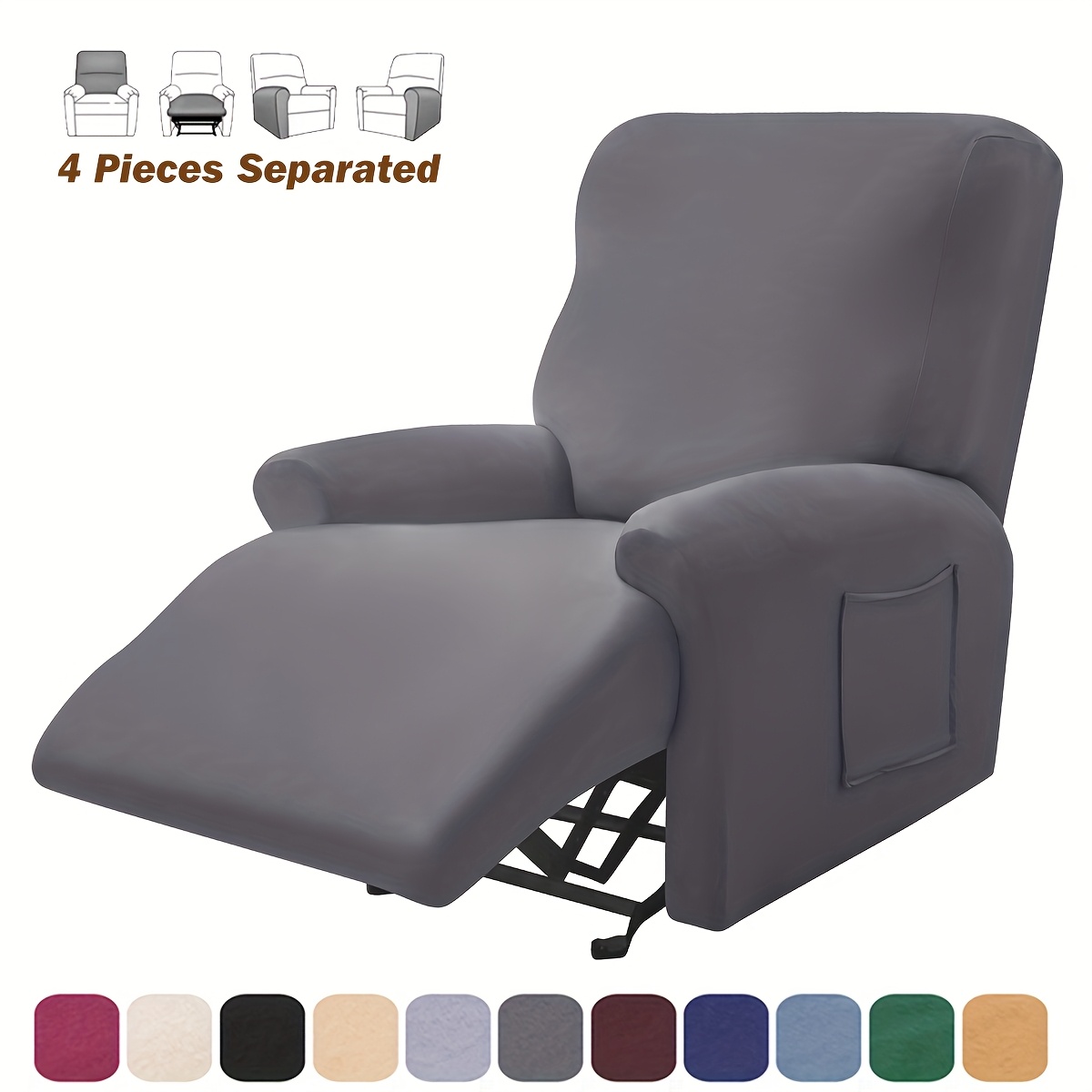 Image of 1set Single Recliner Sofa Cover