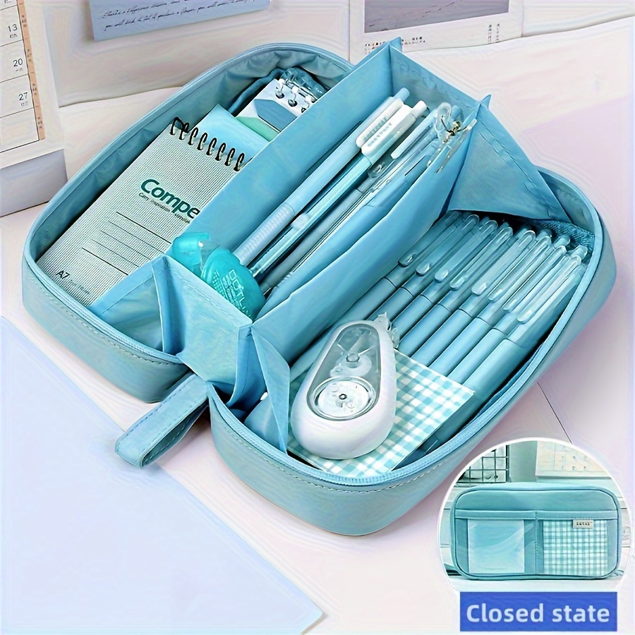 Pencil Case, Stationery Bag, Pencil Box, Large Capacity Pencil Case, Handheld Pencil Case, Stationery Box, Cosmetic Bag, Holiday Gift