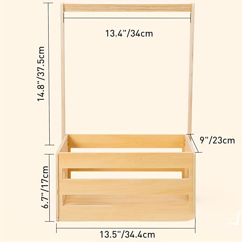 Wooden organizer detail