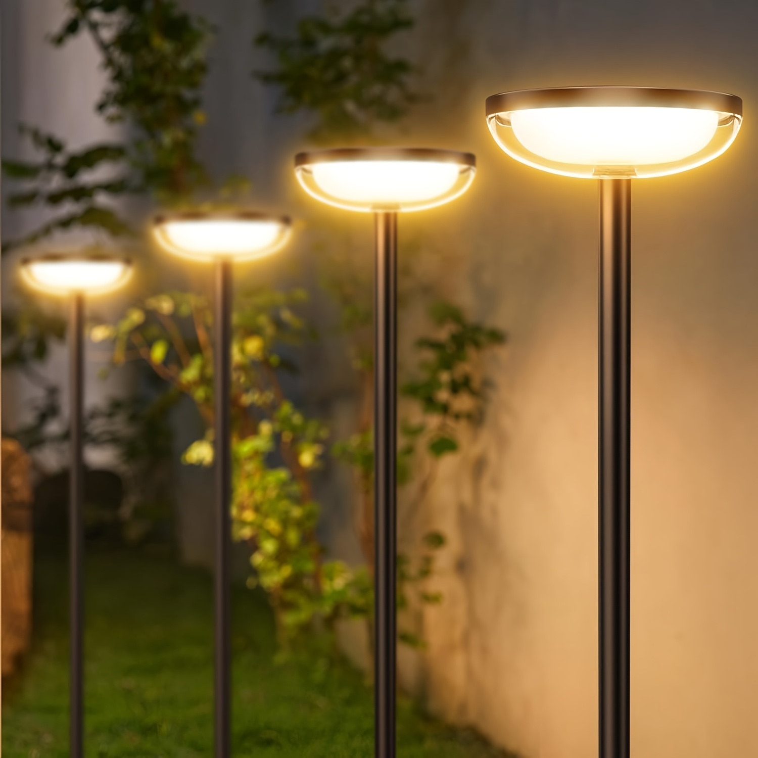 Image of 4/8pcs Solar Lights Outdoor Garden, 6.5ft Solar Lights Outdoor, 40 Extra Bright Garden Decoration With Ipx5 For Outdoor Patio Garden Pathway