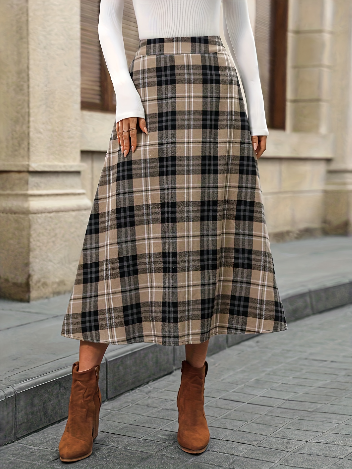 womens skirt polyester elegant style regular length a Temu Australia