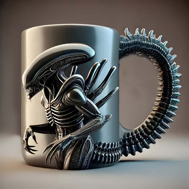 1pc   themed stainless steel tumbler with intricate skull skeletal design   halloween christmas easter thanksgiving fathers day ideal gift for     fans reusable multipurpose cup ideal for coffee or tea unique gift item   themed cup detailed design coffee mug details 0