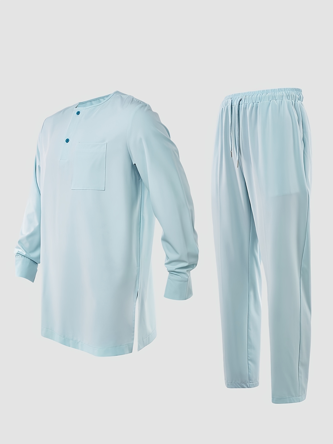 Men'S Three-Piece Agbada Set Featuring Embroidery, Pockets, And a Loose, Flowing Silhouette; Includes a Robe, Shirt, And Drawstring Elastic Waist Long Pants, Suitable for Everyday Events Like Cocktails, Weddings, Parties, Banquets, Birthdays