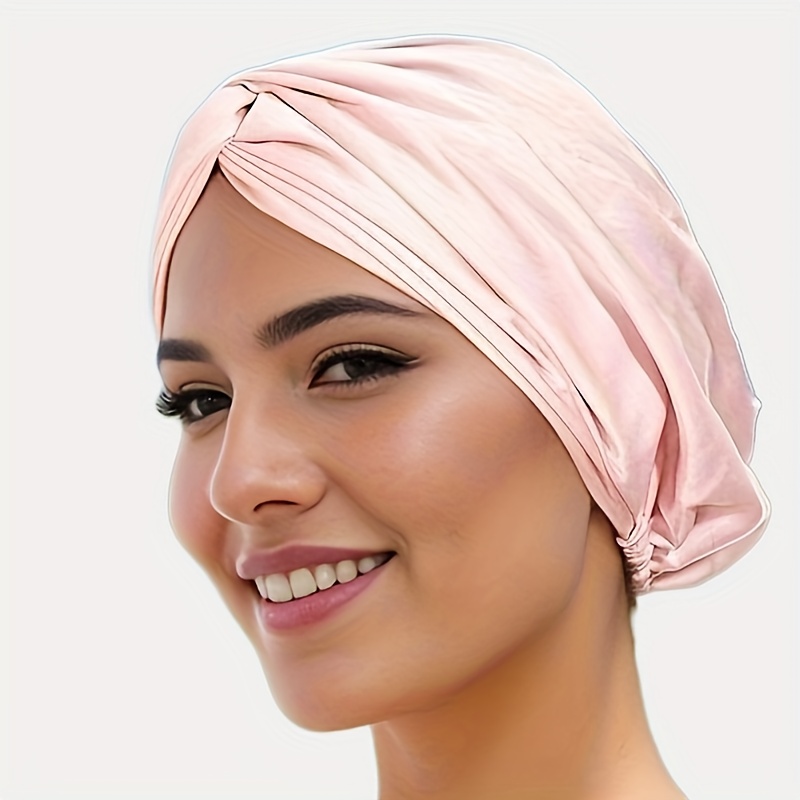

Women's Silky Satin Bonnet, Adjustable Sleep Cap, Double-layered Night Hair Protection, Cosmetic Cap, Breathable, Soft, Comfortable Head Cover For Hair Care And Makeup