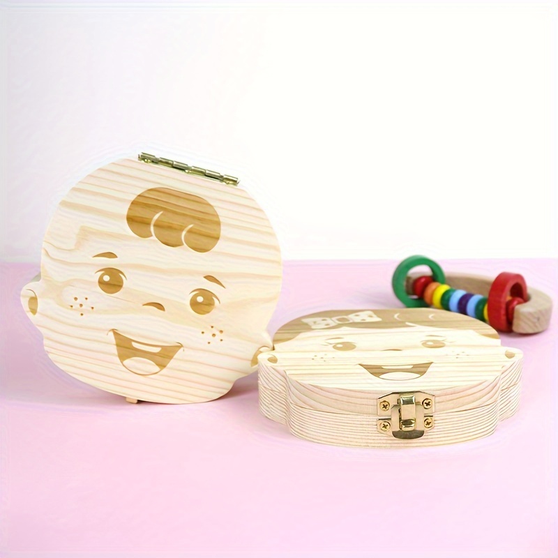 

1pc Box - Wood, Includes Tooth & , For 's , For Christmas