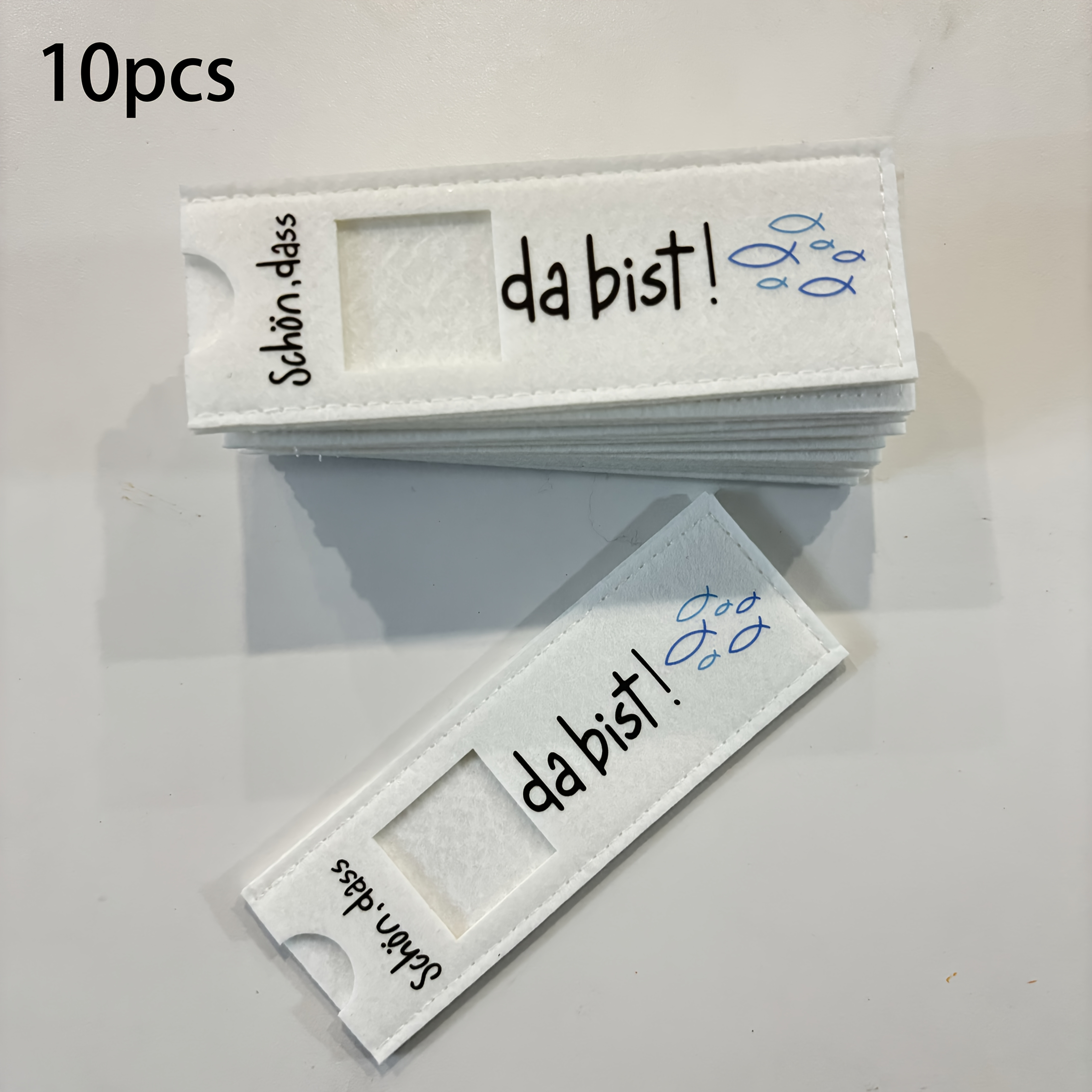E-shop 6/10-teilige Filz-Geschenkboxen mit deutschem "Schön, Dass Du Da Bist!" Design - Ideal für Jungen Mädchen (Kindergeburtstag, Taufe,